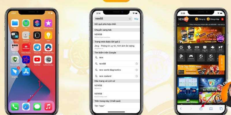 hướng dẫn tải app New88 trên IOS