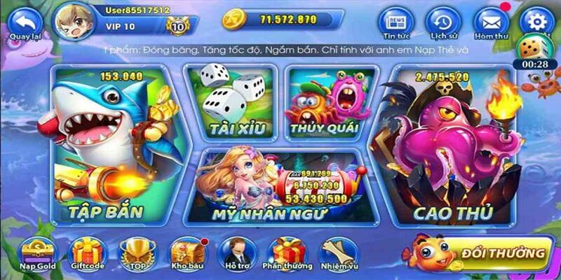 Cập nhật thêm các tính năng đặc biệt trong game 