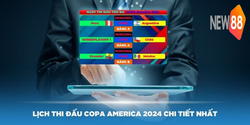 Lịch thi đấu Copa America 2024 chi tiết nhất